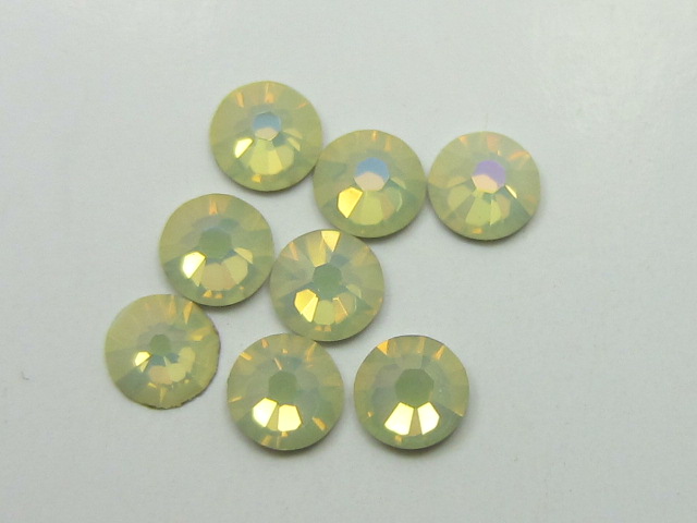 1 Gross 9ss WHITE OPAL LEMON FLATBACK European Rhinestones